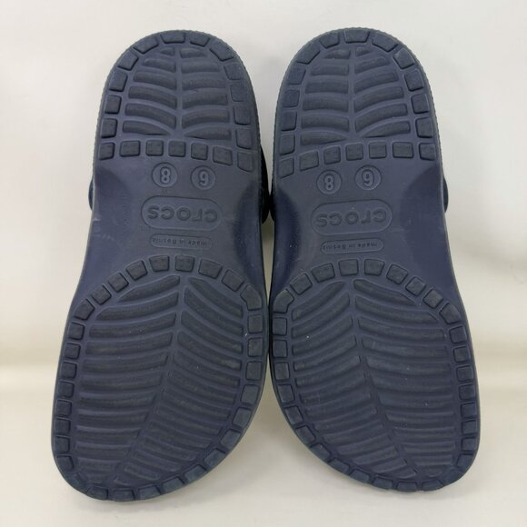 Crocs Classic Custom Made Clogs Mules Shoes Blue Women’s Size 8 - Picture 6 of 7